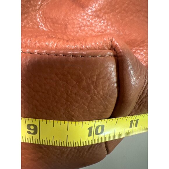 Great American Leather Works Tan Leather Shoulder Bag Crossbody Purse Adjustable - Picture 9 of 14